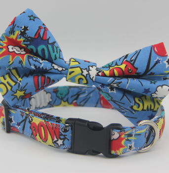Comic Book Action Dog Bow Tie, 7 of 7