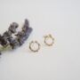 Recycled Gold Sol Circle Studs, thumbnail 2 of 6