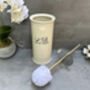 White Ceramic ‘Le Bain’ Toilet Brush Holder Stand, thumbnail 3 of 12