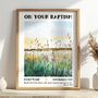 Personalised Baptism Gift Print For Adults, Meadow Design, thumbnail 1 of 10