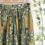 Flower Garden Cotton Midi Skirt, Art Print Skirt, thumbnail 1 of 4