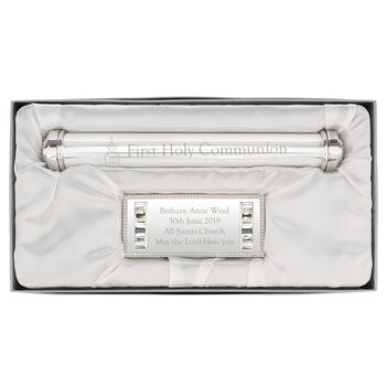 1st Holy Communion Silver Plated Certificate Holder, 2 of 3