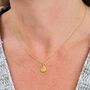 'The Ammonite' Accent Gold Plated Necklace, thumbnail 3 of 4