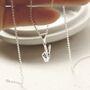 Sterling Silver Peace Out Pendant Necklace, thumbnail 4 of 5