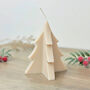 Beige Christmas Tree Candle Minimalist Christmas Decor, thumbnail 2 of 9