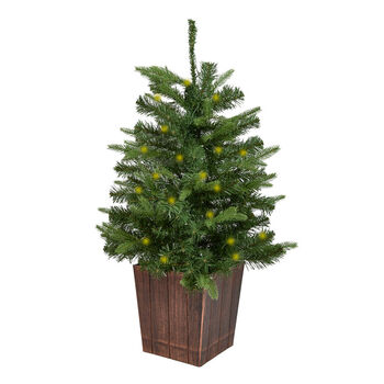 Brookleigh Three Foot Pre Lit Tree, 2 of 3