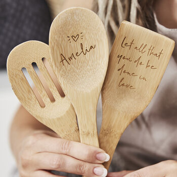Personalised Wooden Spoon Baking Set, 3 of 5