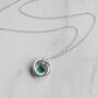 Infinity Circle Birthstone Necklace, thumbnail 2 of 4