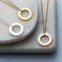 Personalised Circle Message Necklace, thumbnail 2 of 4