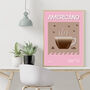 Americano Coffee Print Three Colour Options, thumbnail 6 of 6