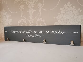 Look What We Made Childrens Artwork Hanger, 6 of 6