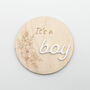 Engraved Baby Boy Announcement Plaque Acrylic, thumbnail 3 of 8