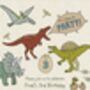 Digital Download Kids Party Invitation Dinosaur Theme, thumbnail 3 of 3
