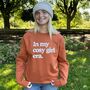 Personalised 'In My Cosy Girl Era' Autumn Sweatshirt, thumbnail 3 of 6