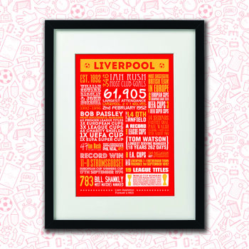 Liverpool Football Club Personalised Print, 4 of 5