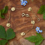 Sterling Silver/ Gold Plated Cottage Garden Bracelet, thumbnail 3 of 6