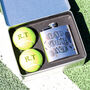 Personalised Your Ace Tennis Balls Tin And Hip Flask Gift For Dad, thumbnail 2 of 7