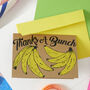 'Thanks A Bunch' Hand Screen Printed Card, thumbnail 2 of 4