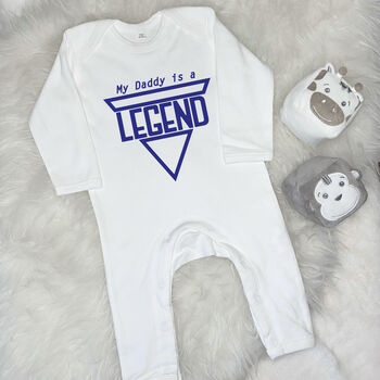 'My Daddy Is A Legend' Father's Day Babygrow, 8 of 11