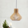 Scandinavian Wooden Lampshade Ceiling Light, thumbnail 2 of 2