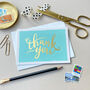 Thank You Script Box Set Of Eight Pastel Note Cards, thumbnail 5 of 10