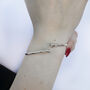 Sterling Silver Open Style Horse Hoof Bangle, Equestrian Jewellery, thumbnail 2 of 6