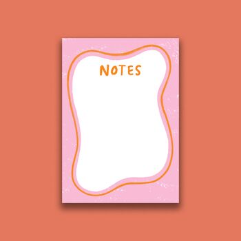 Pink Asymmetric Note Pad Colourful Stationery, 2 of 7
