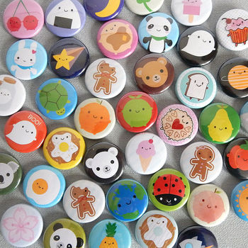 Assorted Kawaii Badges For Party Bags, 3 of 4