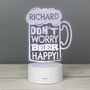 Personalised 'Beer Happy' LED Colour Changing Light, thumbnail 9 of 12