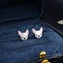 Sterling Silver Chihuahua Dog Stud Earrings, thumbnail 1 of 11