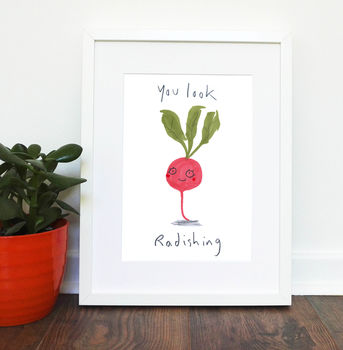 Radish Vegetable Giclee Print, Love Kitchen Art, 2 of 4