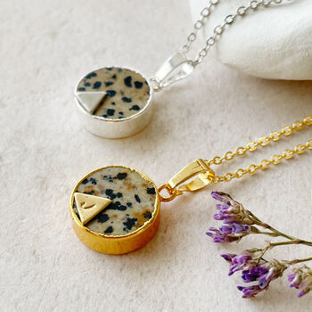 Dalmatian Jasper Personalised Gemstone Necklace, 2 of 7