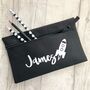 Personalised Child's Name Rocket School Pencil Case, thumbnail 1 of 3