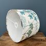 Hedgerow Pistachio And Teal Botanical Drum Lampshades, thumbnail 7 of 10