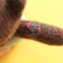 Personalised Rainbow Strongman Tattoo Baby Rattle, thumbnail 9 of 12