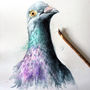 Inky Pigeon Phone Case, thumbnail 3 of 5