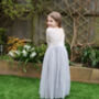 Mary Jane In Grey Flower Girl ~ Lilly + Bo Collection, thumbnail 7 of 9