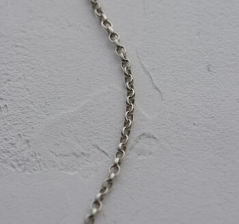 1.7mm Sterling Silver Belcher Chain Necklace, 5 of 6