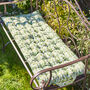 Botanical Padded Garden Bench Cushion, thumbnail 1 of 6