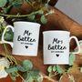Couples Luxury Bone China Mugs With Name And Date, thumbnail 1 of 4