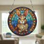 Rabbit Stained Glass Effect Suncatcher, thumbnail 2 of 6