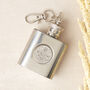 70th Birthday 1956 Sixpence Mini Hipflask Keyring, thumbnail 1 of 6