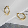 Bobble Huggie Hoops In Silver Or 18ct Gold Vermeil, thumbnail 5 of 8