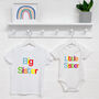 Big Brother Lil Bro / Big Sis Lil Sis Multicoloured Set, thumbnail 4 of 5