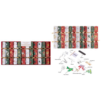 Green, Red And White Christmas Crackers 12 Days Of Christmas, 5 of 5