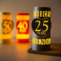 40th Ruby Wedding Anniversary Personalised Gift Lantern, thumbnail 3 of 5