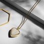 18 K Gold Plated Mother Of Pearl Heart Locket, thumbnail 5 of 6