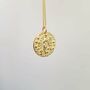 Chunky 14 K Gold Plated Layer Goddess Necklace, thumbnail 5 of 11
