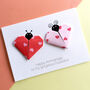 Personalised Love Bug Origami Anniversary Card, thumbnail 2 of 5