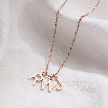 Family Letter Initials Necklace, 5 of 8
